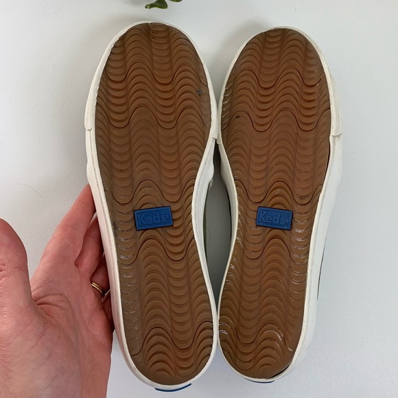 Keds Women’s Double Decker Suede Green Slip On Size 9.5 - Picture 10 of 12